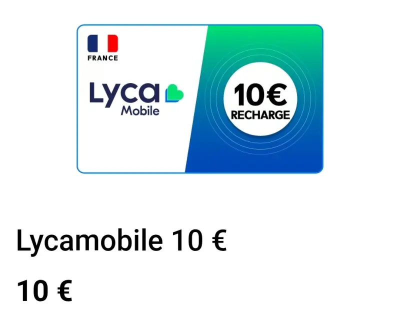 RECHARGE LYCA MOBIL